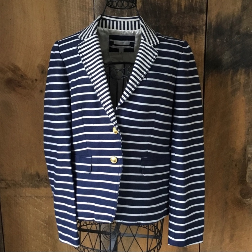 J.Crew School Boy Striped Blazer